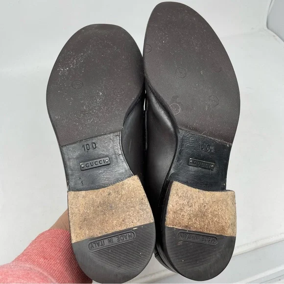 Gucci Brown Leather Men's Loafers 10D - Picture 12 of 15